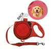 Heavy-Duty Extra-Long Dog Leash - Thick, Tangle-Free, and Detachable Pet Training Leash - Multi-Functional Design - Custom Pet Photo, Includes Foldable Water Bowl and Waste Bags, Suitable for Large Dogs, Secure Grip, Suitable for Indoor/Outdoor Use