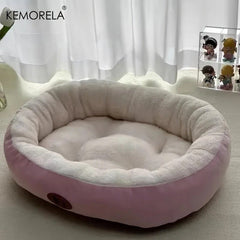 Plush Oval Pet Bed for Cats & Small Dogs - image 4