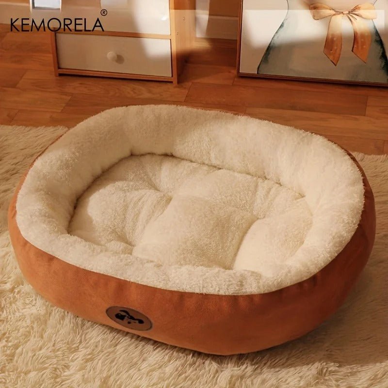 Plush Oval Pet Bed for Cats & Small Dogs - image 7